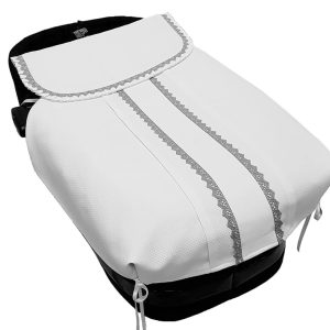 2000 Colchas de Capazo en Piqué con Tabla y Puntilla Bolillo