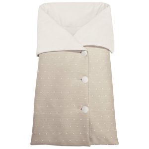 1734 Sacos Capazo Cruzados Denís-Remy Piqué Camel Bordado Topitos Crudo