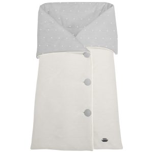 1747 Sacos Capazo Cruzados Leslie-Alex Piqué Crudo Puntilla y Topitos Crudo