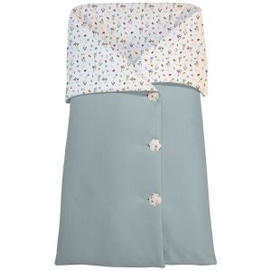 4071 Saco Capazo Arrullo Serker Mariquitas Menta