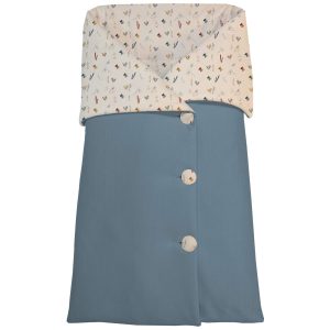 4074 Saco Capazo Arrullo Serker Pajaritos Azul