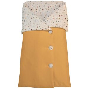 4075 Saco Capazo Arrullo Serker Pajaritos Mostaza