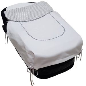 2000 Sacos Universales para Capazo con Colcha en Piqué Canutillo Blanco con Picunela