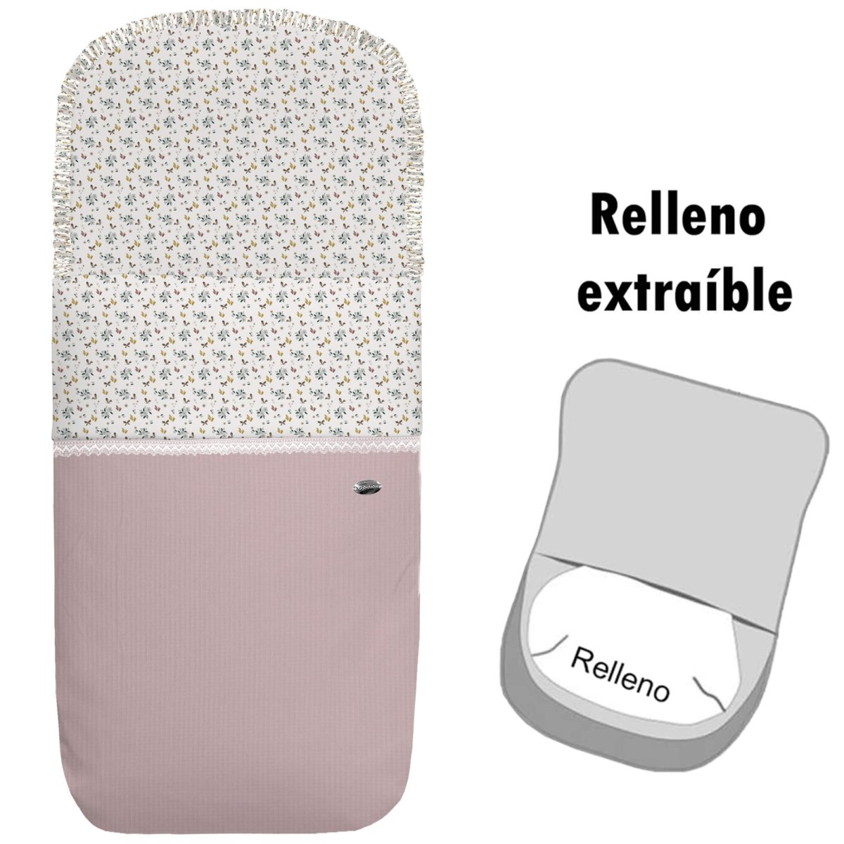 3707 Sacos Capazo Verano Zoe Rosa