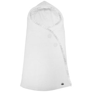 3796 Sacos Capazo Cruzados Bambula Plumeti Blanco