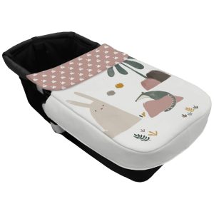 4728 Sacos Capazo Con Colcha Riola Rosa