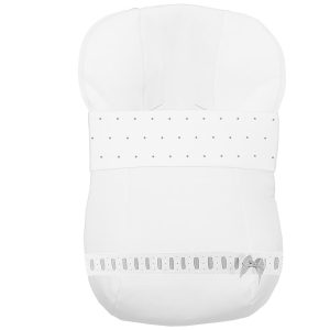 1187 Sacos Grupo Cero en Piqué con Bordado Estrellitas y Entredós Ancho