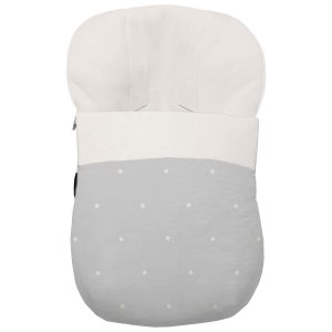 1318 Sacos Grupo Cero Cris Piqué Gris Bordado Estrellas Crudo