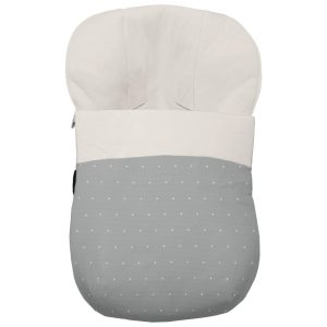 1340 Sacos Grupo Cero Denís Piqué Gris Bordado Topitos Crudo