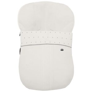 1351 Sacos Grupo Cero Leslie Piqué Jaretas Crudo Puntilla y Topitos Gris