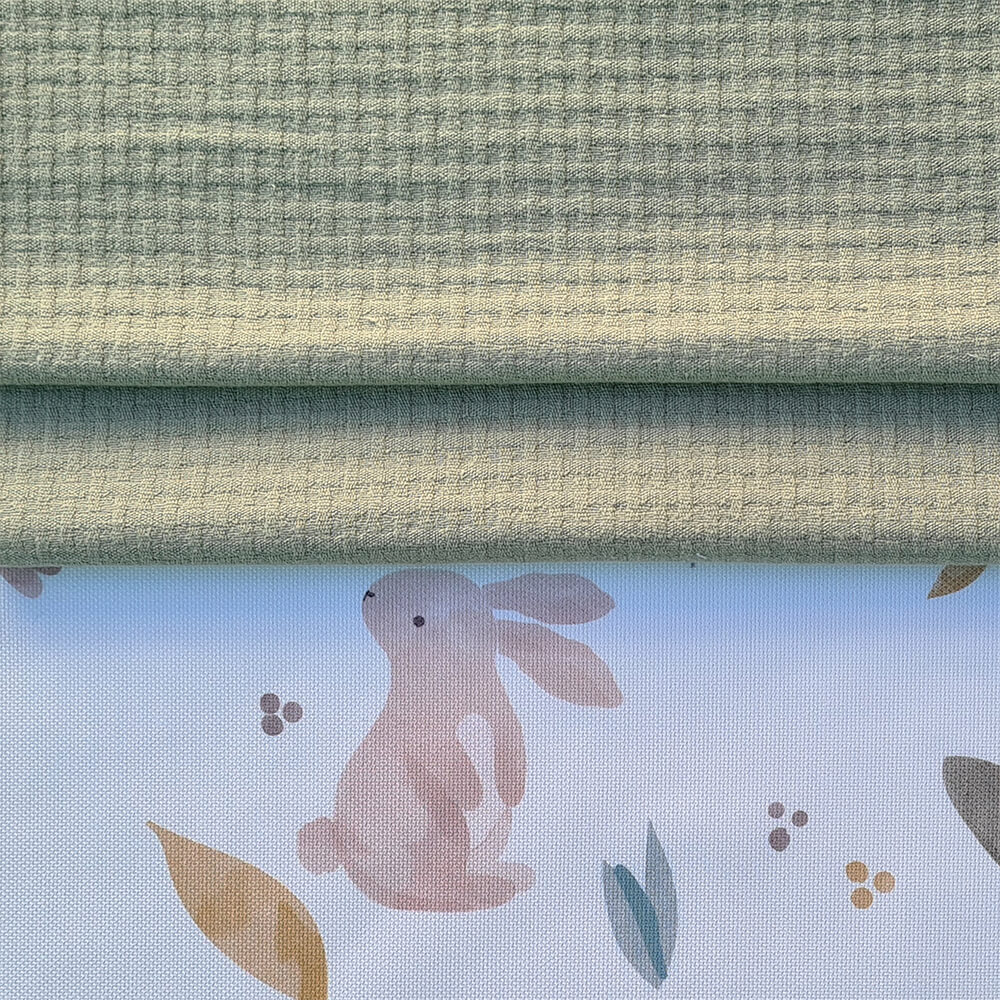 4262 Colchas Capazo Verano Uriel Verde - Imagen 2