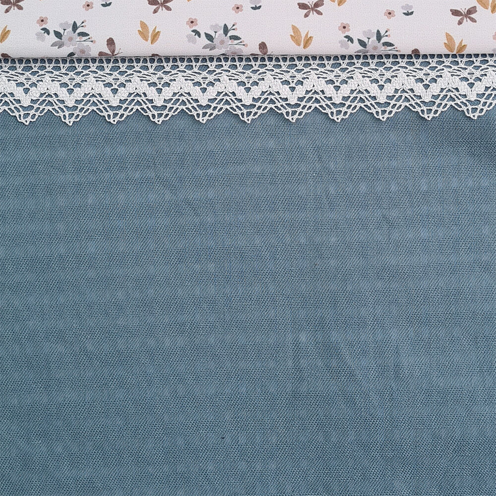 4206 Colchas Capazo Verano Zoe Azul - Imagen 3