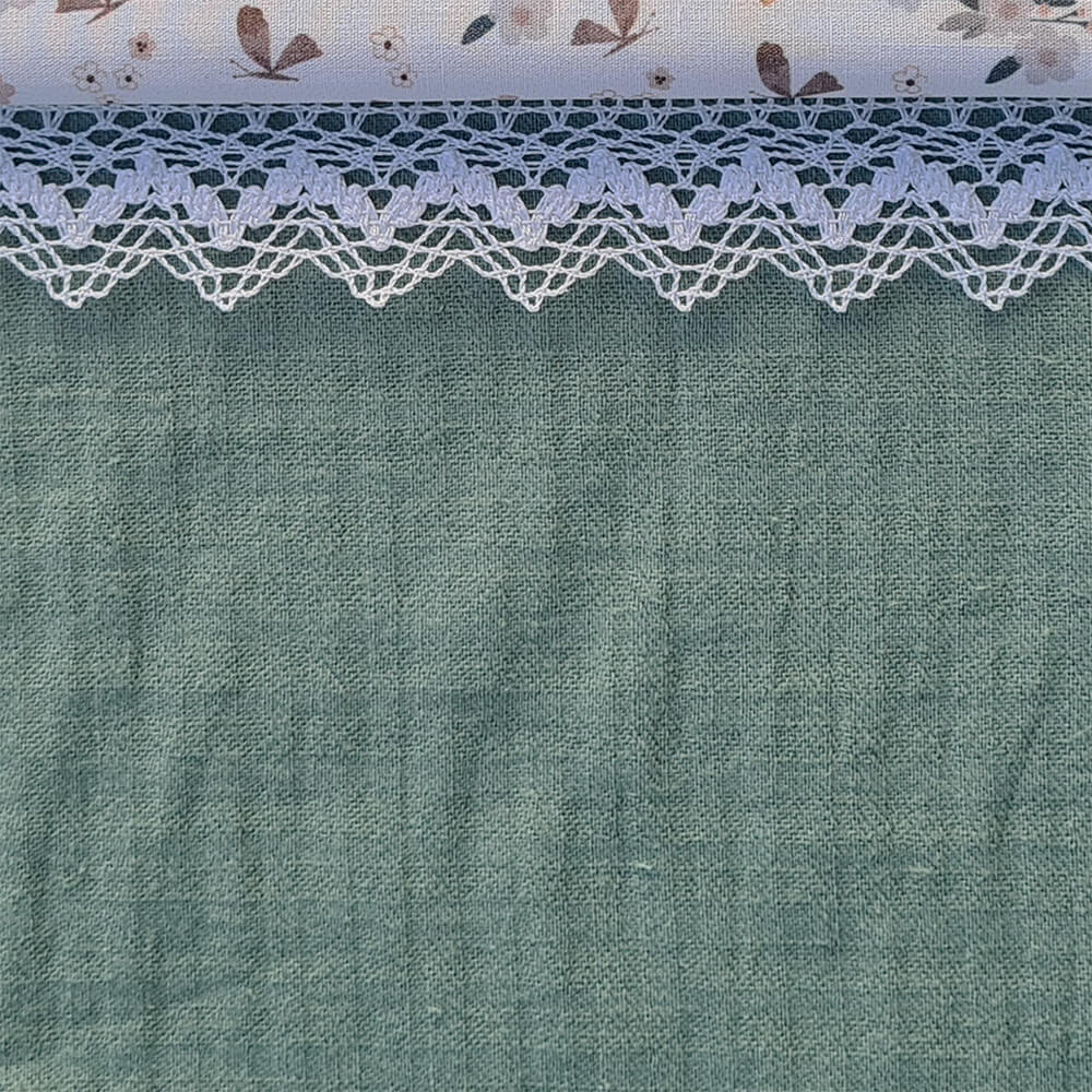 4109 Sacos Capazo Con Colcha Verano Zoe Verde - Imagen 4